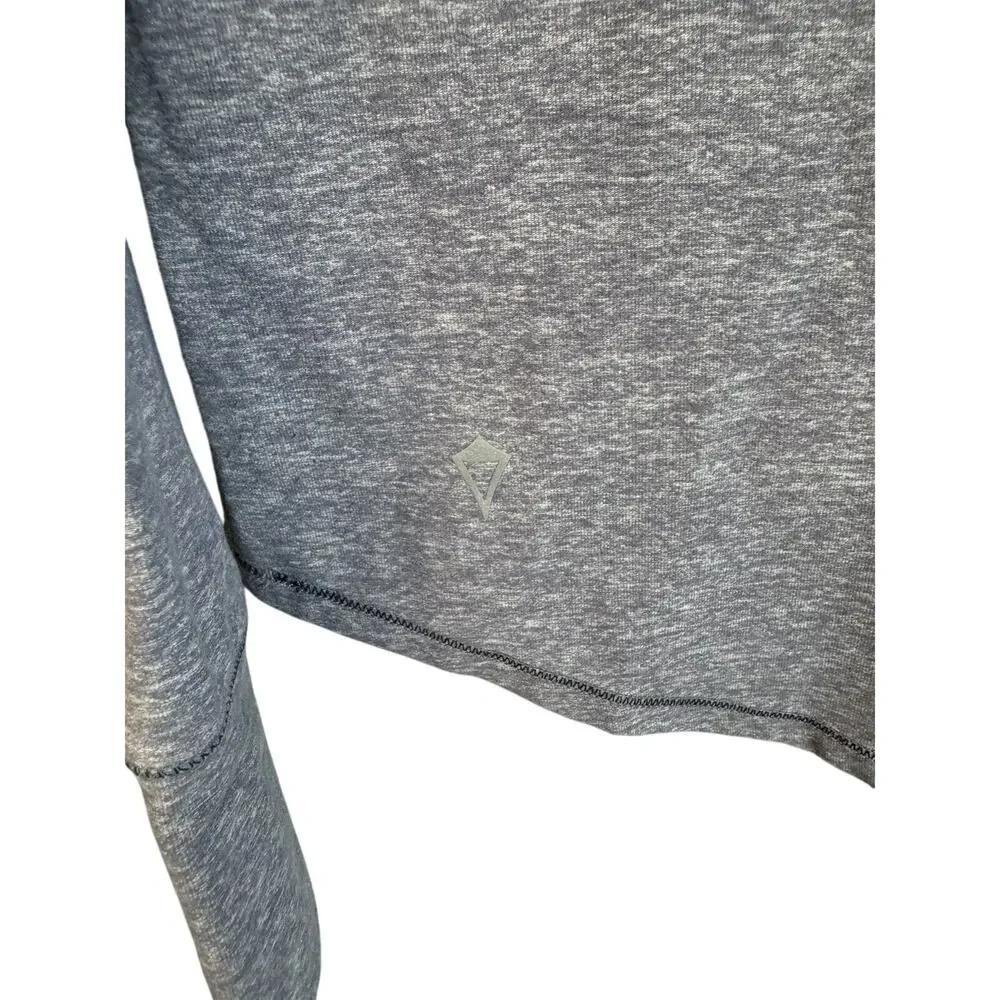 Ivivva By Lululemon Girls 14 Gray Thumbhole Athletic Top Long Sleeve Yoga